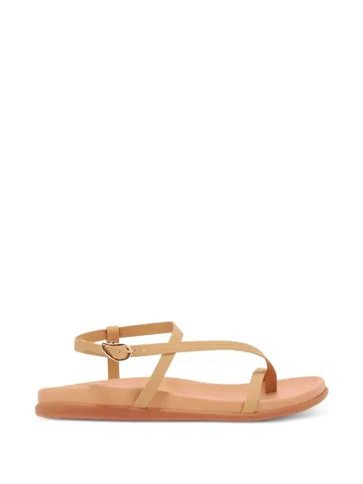 Ancient Greek Sandals "aimilia" Women`s Flat Sandals In Brown