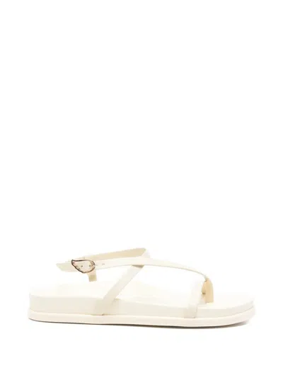 Ancient Greek Sandals "aimilia" Women`s Flat Sandals In White