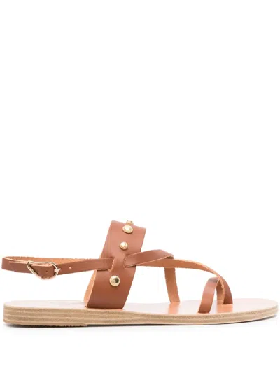 Ancient Greek Sandals Alethea Bee Leather Sandals In Brown