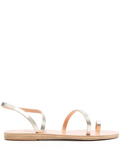 Ancient Greek Sandals Apli Eleftheria Metallic-effect Sandals In Gold