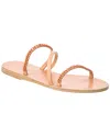 Ancient Greek Sandals Apli Polytimi Leather Sandal In Beige