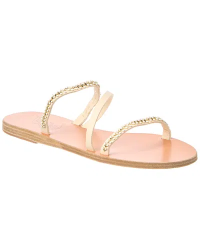 ANCIENT GREEK SANDALS APLI POLYTIMI LEATHER SANDAL