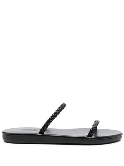 Ancient Greek Sandals Aprilia Braided-strap Sandals In Black