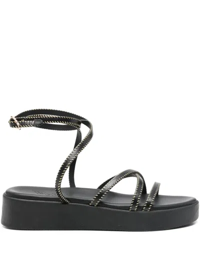 Ancient Greek Sandals Astriti Stitch-straps Sandals In Black