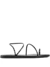 Ancient Greek Sandals Astro Embellished Sandals In Black