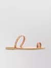 Ancient Greek Sandals Audrey Flat Sole Thong Sandals With Studded Strap