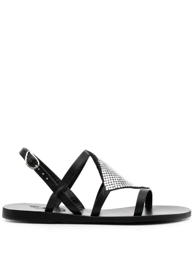 Ancient Greek Sandals Barbara Stud-embellished Sandals In Black