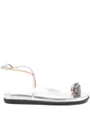 Ancient Greek Sandals Bead-embellished Ankle-strap Sandals In Multi