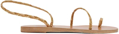 Ancient Greek Sandals Beige Eleftheria Sandals In Legno