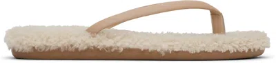 Ancient Greek Sandals Beige Saionara Flip-flops In Natural + Natural Sh