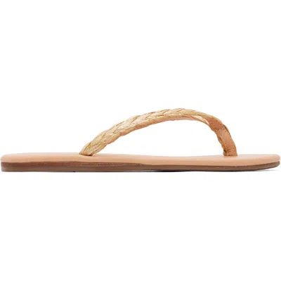 Ancient Greek Sandals Beige Saionara Raffia Flip-flops In Brown