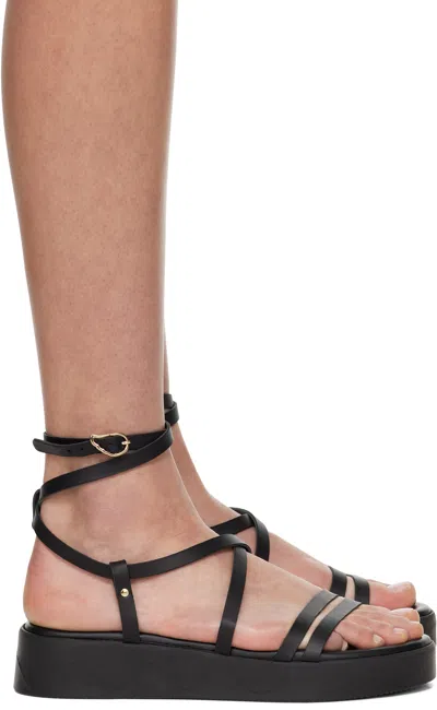 ANCIENT GREEK SANDALS BLACK ARISTEA SANDALS