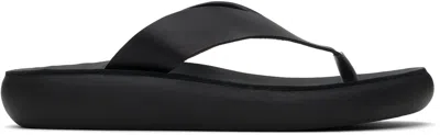 Ancient Greek Sandals Black Charys Comfort Flip-flops