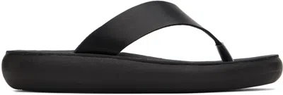 Ancient Greek Sandals Black Charys Comfort Sandals