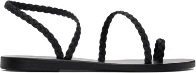 ANCIENT GREEK SANDALS BLACK ELEFTHERIA SANDALS