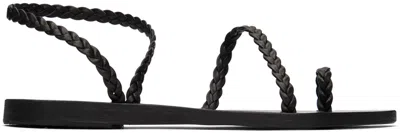 ANCIENT GREEK SANDALS BLACK ELEFTHERIA SANDALS
