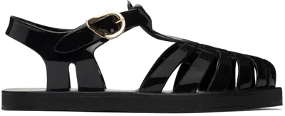 Ancient Greek Sandals Black Homeria Jelly Sandals