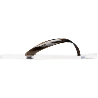 Ancient Greek Sandals Black Jelly Flip-flops In Multi