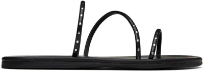 Ancient Greek Sandals Black Lynx Sandals In Black/silver