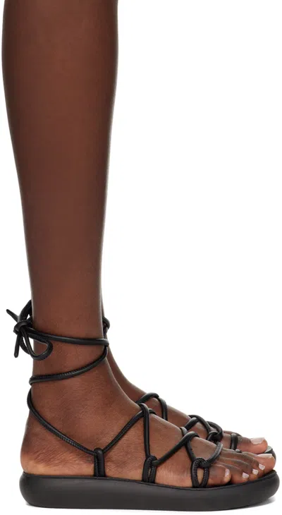 Ancient Greek Sandals Black Nice Sandals