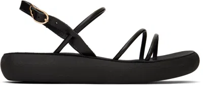 Ancient Greek Sandals Black Polis Sandals