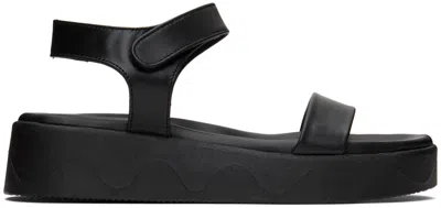 Ancient Greek Sandals Black Salamina Sandals In All Black