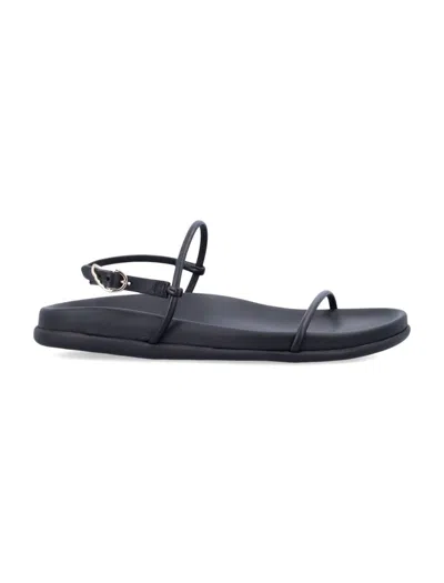 Ancient Greek Sandals Semystra Strappy Flat Sandals In Black