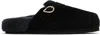 Ancient Greek Sandals Black Vasilitsa Slip-on Loafers In All Black