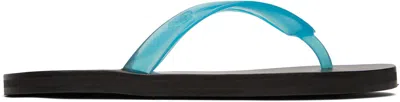 Ancient Greek Sandals Blue Saionara Jelly Flip-flops