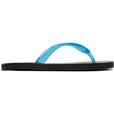 Ancient Greek Sandals Blue Saionara Jelly Flip-flops