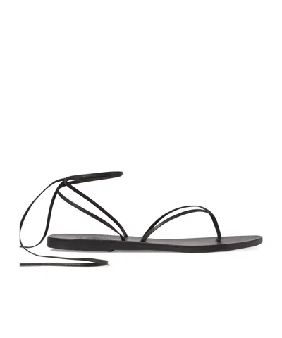 Ancient Greek Sandals Celia Leather Sandals In Black