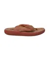Ancient Greek Sandals Charisma Terry Flip-flops In Pink Leather In Pink