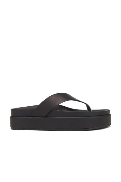 Ancient Greek Sandals Leather Charys 2 Flatform Sandals 35 In Black