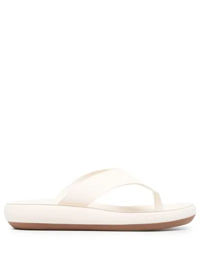 Ancient Greek Sandals Charys Leather Sandals In White