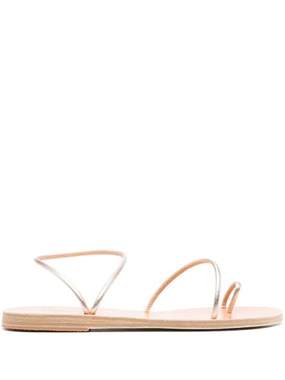 Ancient Greek Sandals Chora Metallic-finish Sandals In Gold
