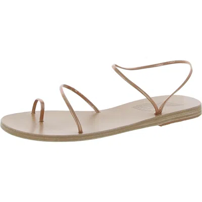 Ancient Greek Sandals Chora Womens Leather Slip-on Strappy Sandals