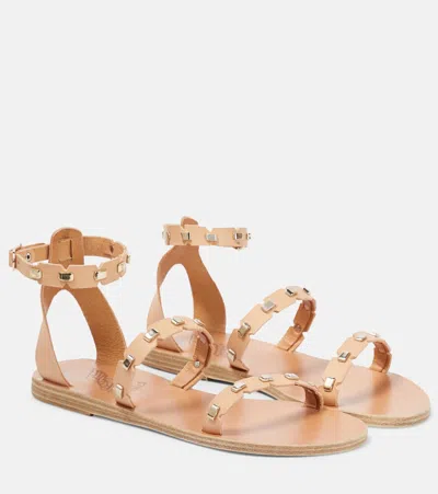 Ancient Greek Sandals Verzierte Sandalen Coco Aus Leder In Natural