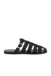 Ancient Greek Sandals "cosmia" Sandals In Black