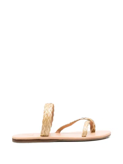 Ancient Greek Sandals Daphnae Raffia Sandals In Neutral