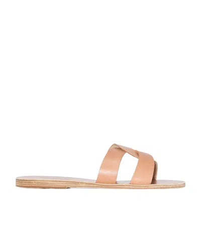 Ancient Greek Sandals Desmos Cross-belt Sandals In Nude