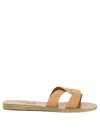 Ancient Greek Sandals Woman Sandals Pastel Pink Size 11 Cowhide In Beige