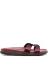 Ancient Greek Sandals Satin Desmos Slides In Purple