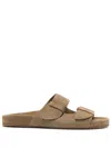 Ancient Greek Sandals Diogenis Slides In Green