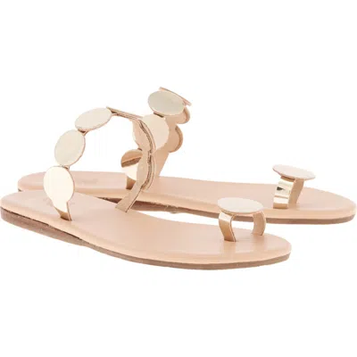 Ancient Greek Sandals Dirki Disc-embellished Sandals In Gold