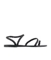 Ancient Greek Sandals Woman Thong Sandal Black Size 8 Soft Leather In Black