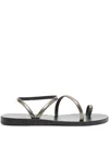 Ancient Greek Sandals Eleftheria Open-toe Strap Sandals In Black
