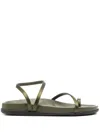 Ancient Greek Sandals Khaki Eleftheria Footbed Sandals In 绿色