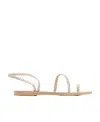 Ancient Greek Sandals Eleftheria Ivory Braided Straps Sandals Women In Nude