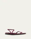 Ancient Greek Sandals Eleftheria Strappy Toe-ring Sporty Sandals In Prune