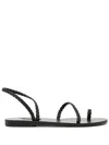 Ancient Greek Sandals Woman Thong Sandal Black Size 8 Soft Leather In Black